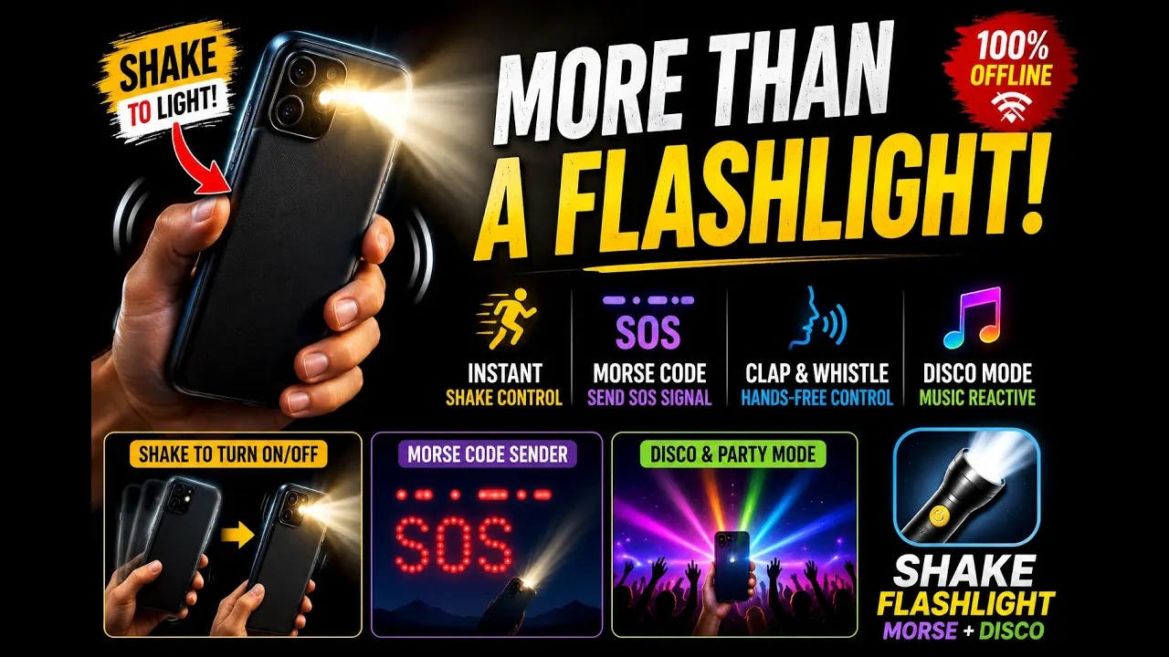 Shake Flashlight: Morse+Disco gallery image