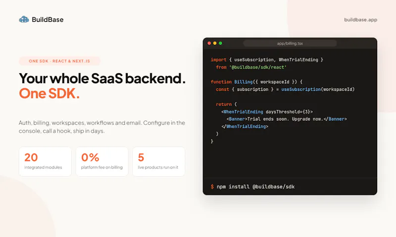 BuildBase App screenshot 2