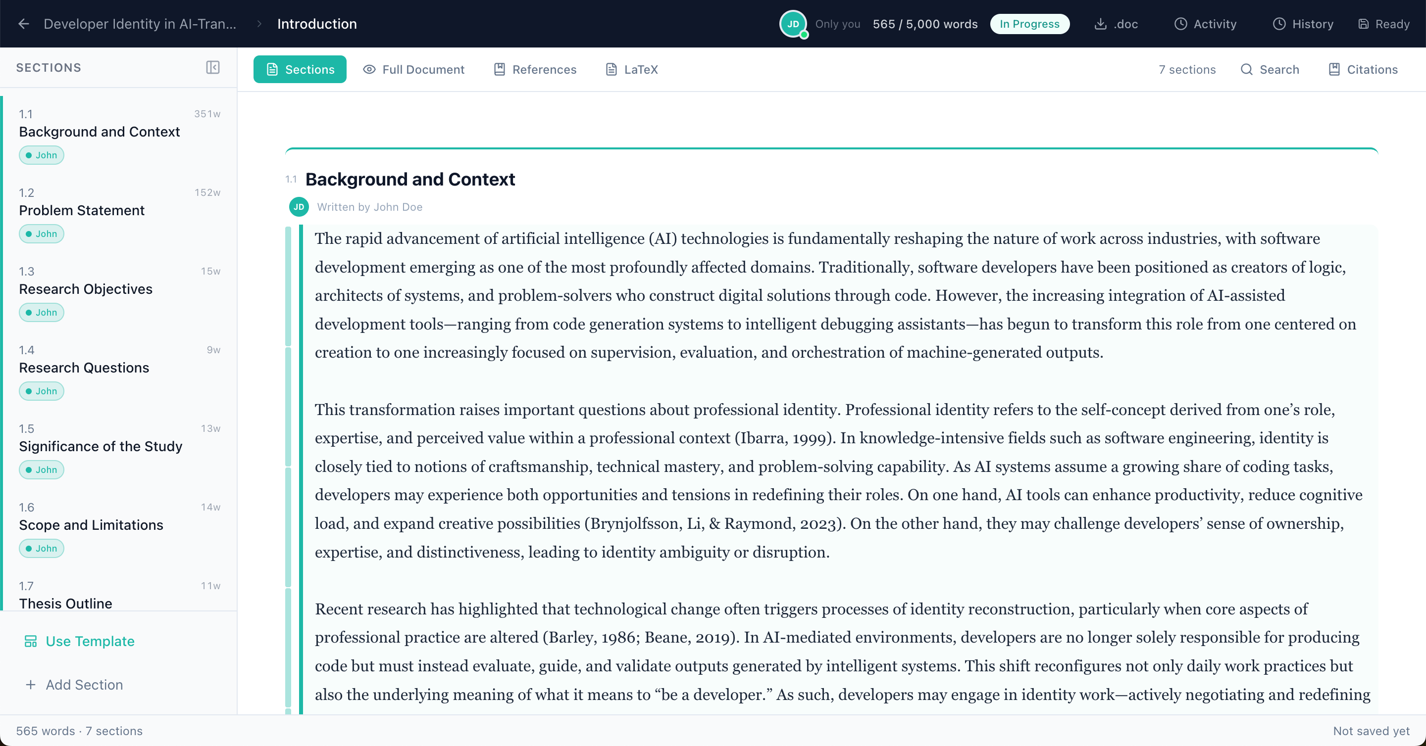 ThesisTrack.io gallery image