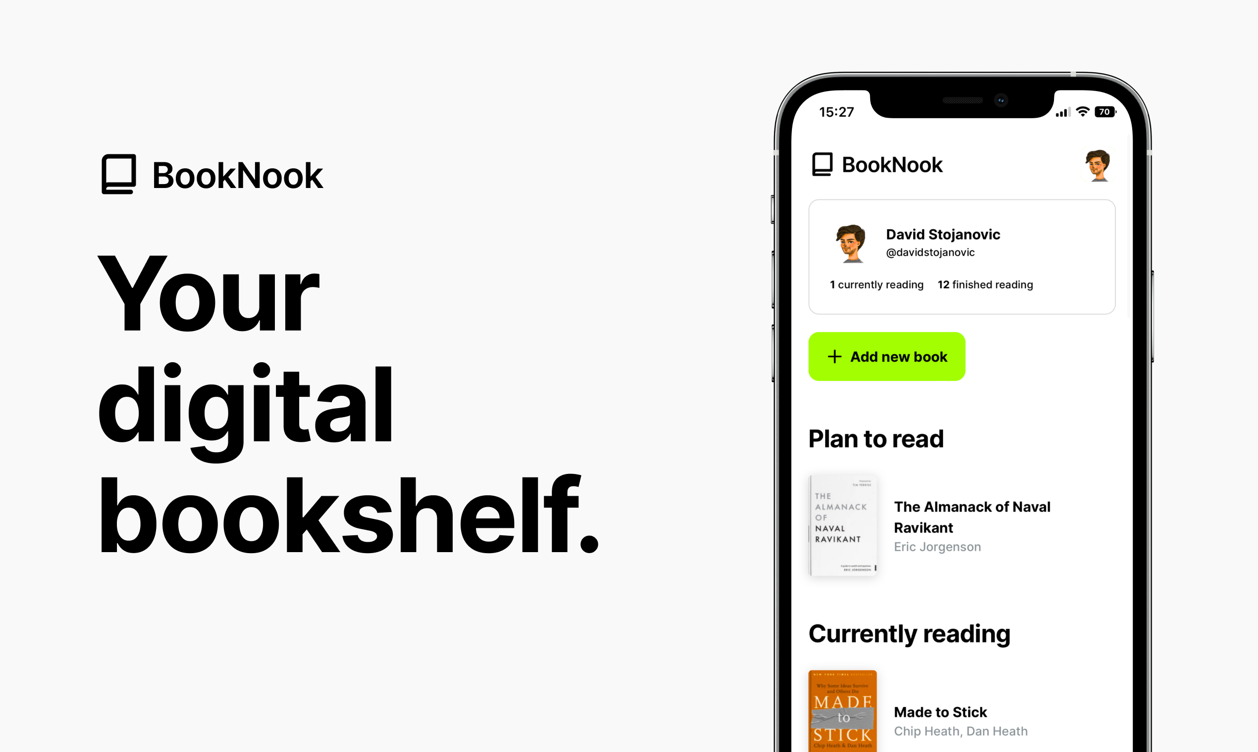 Media Booknook - Buat portfolio buku peribadi anda. 1