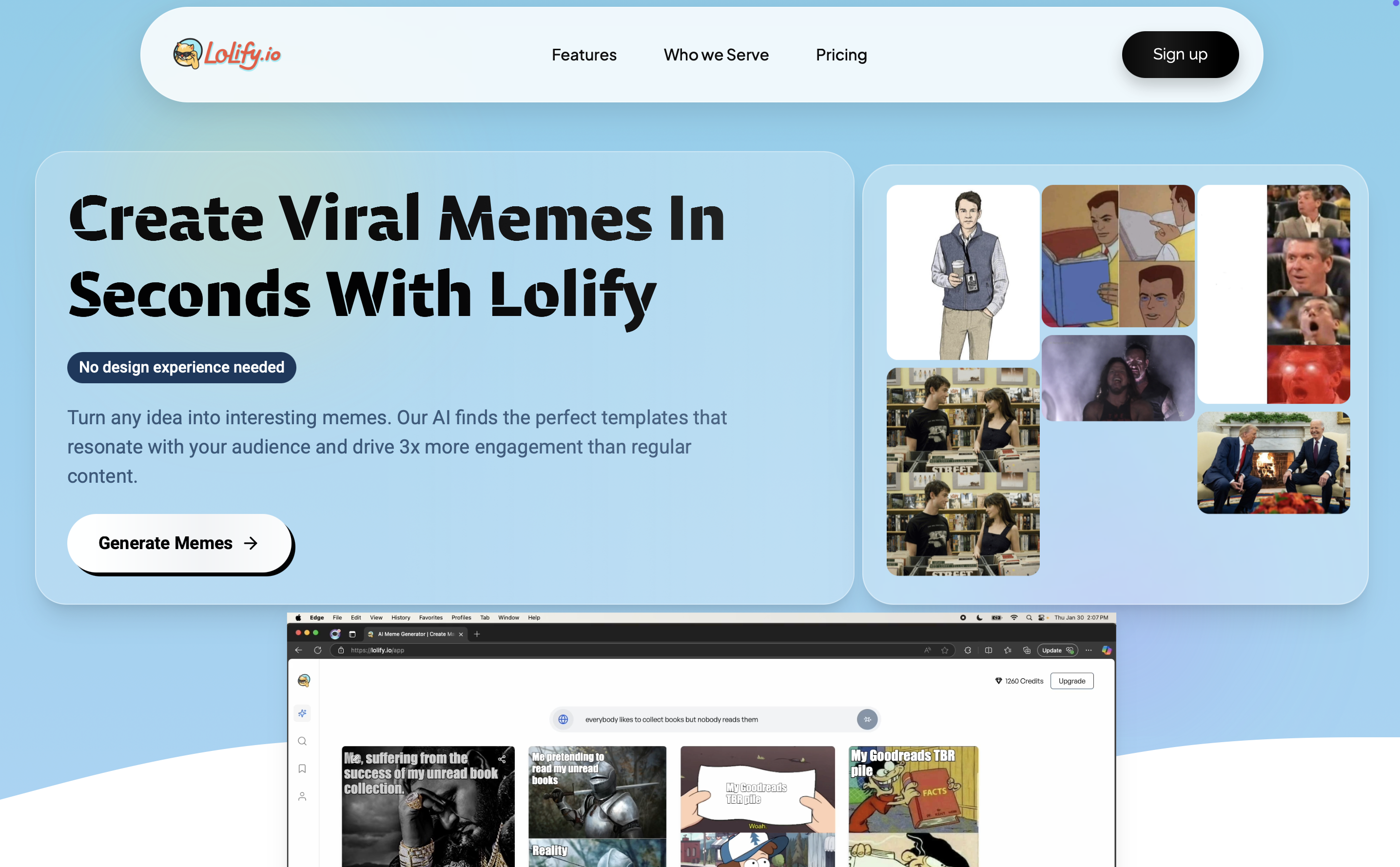 Lolify - Saniyeler içinde viral memler oluşturun medya 2