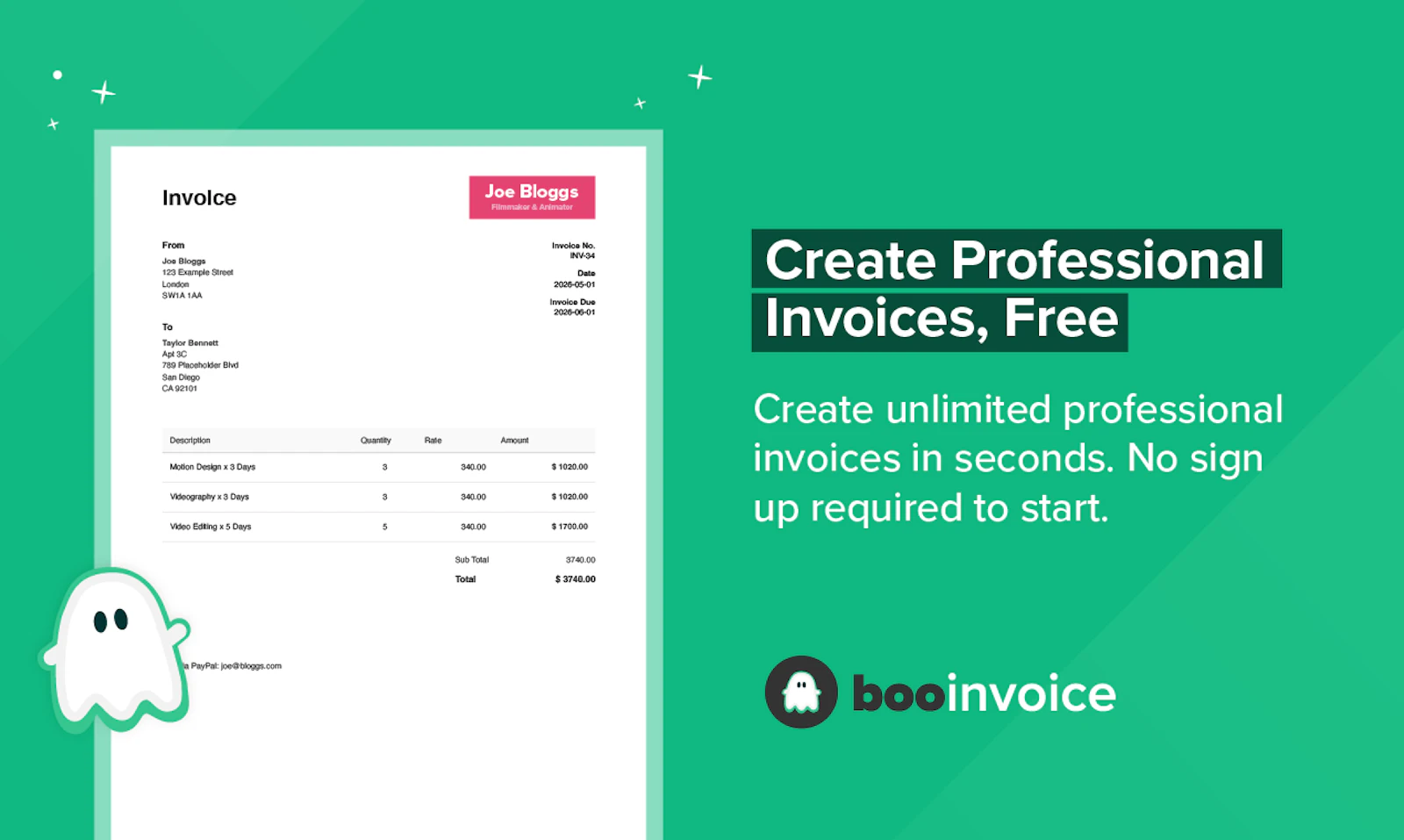 BooInvoice screenshot 2