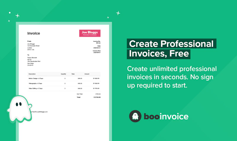 BooInvoice screenshot 2