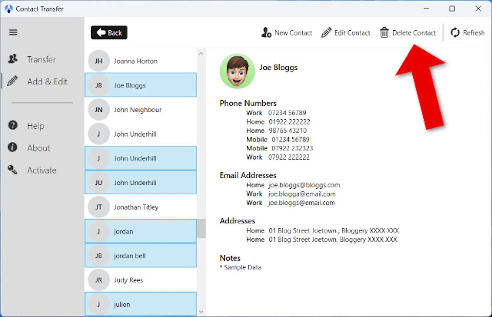 Contact Transfer screenshot 6