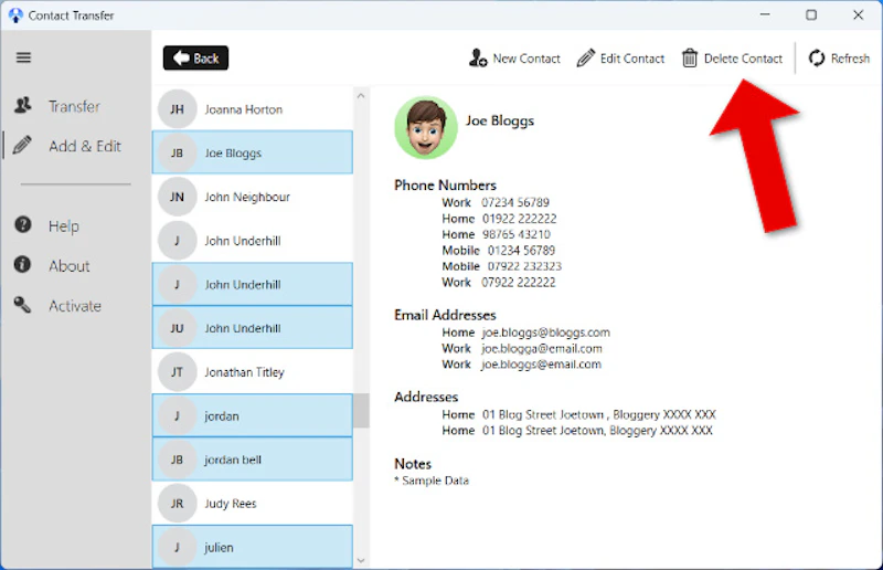 Contact Transfer screenshot 6