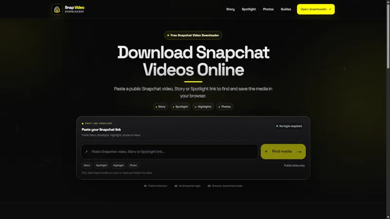 Snap Video Downloader screenshot 4