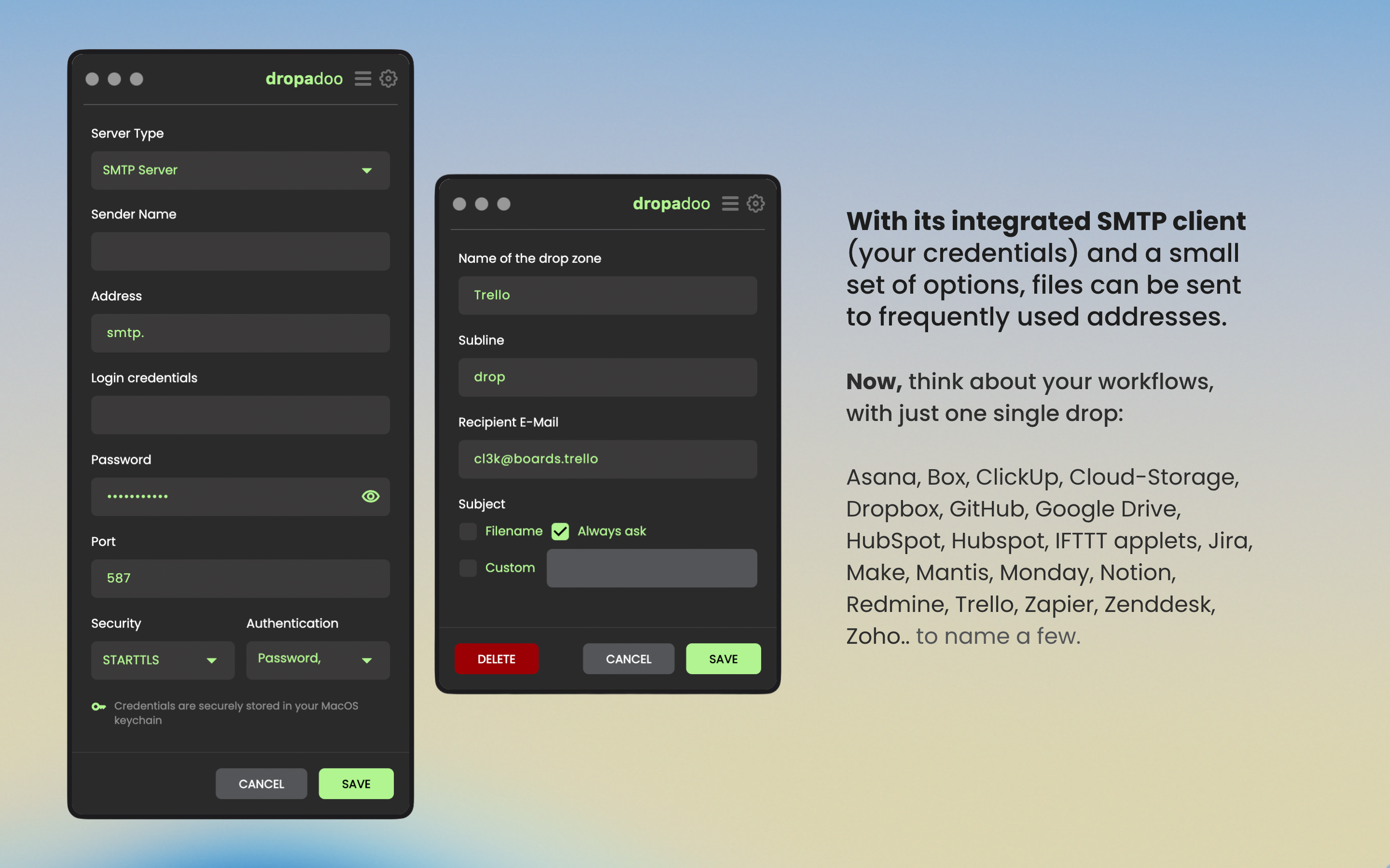 dropadoo - Screenshot 2 showing product features and functionality