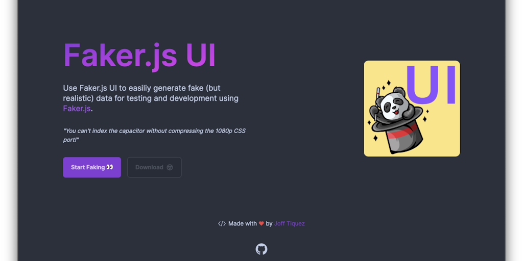 Faker.js UI - Product Information, Latest Updates, and Reviews 2023