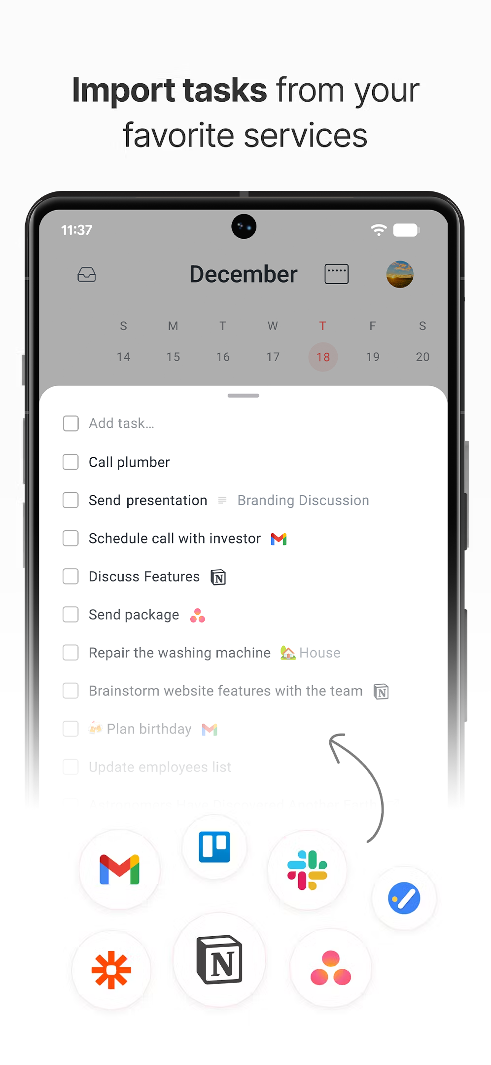 Routine Android - Screenshot 2 showing product features and functionality