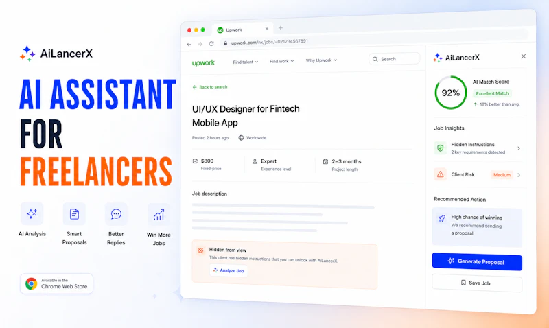 AiLancerX: AI Assistant for Freelancers screenshot 2