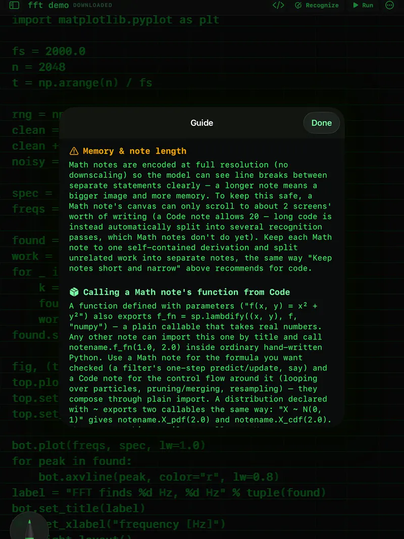 CodeNote Ink: Handwritten IDE screenshot 4