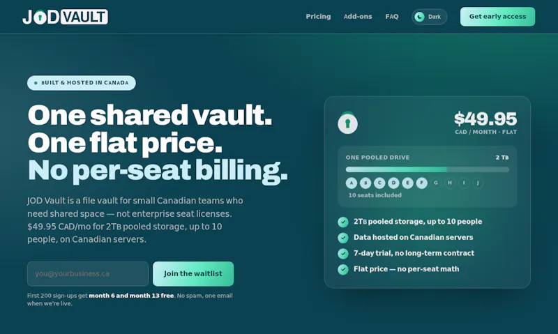 JOD Vault screenshot 2