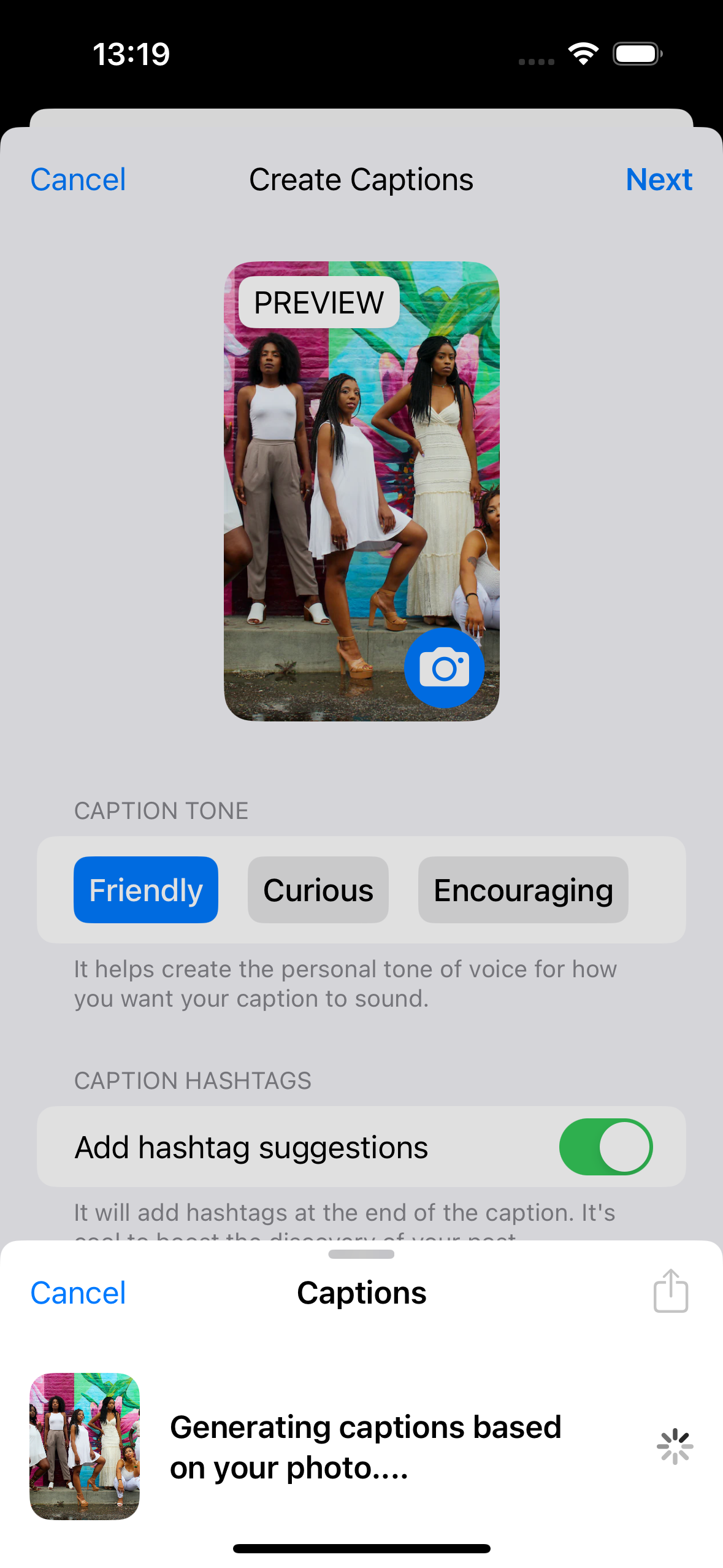 startuptile Captions for photos: Captioned-Create post captions with AI