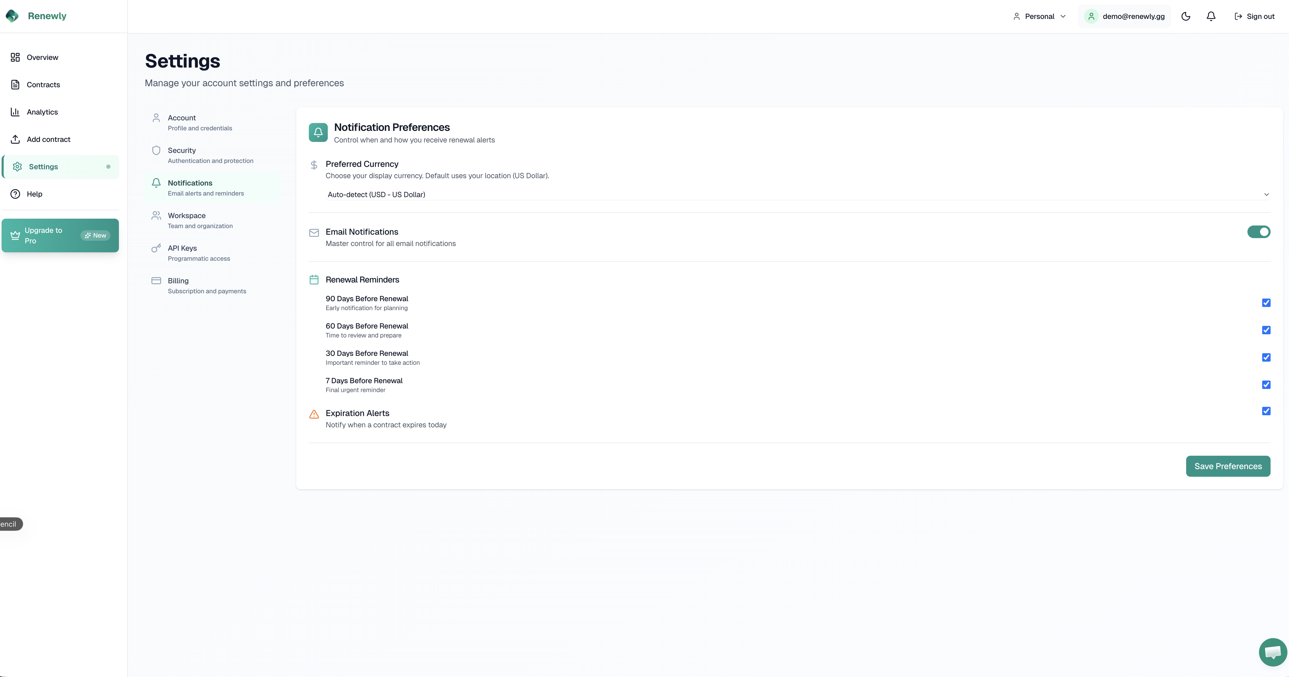Renewly - Screenshot 5 showing product features and functionality