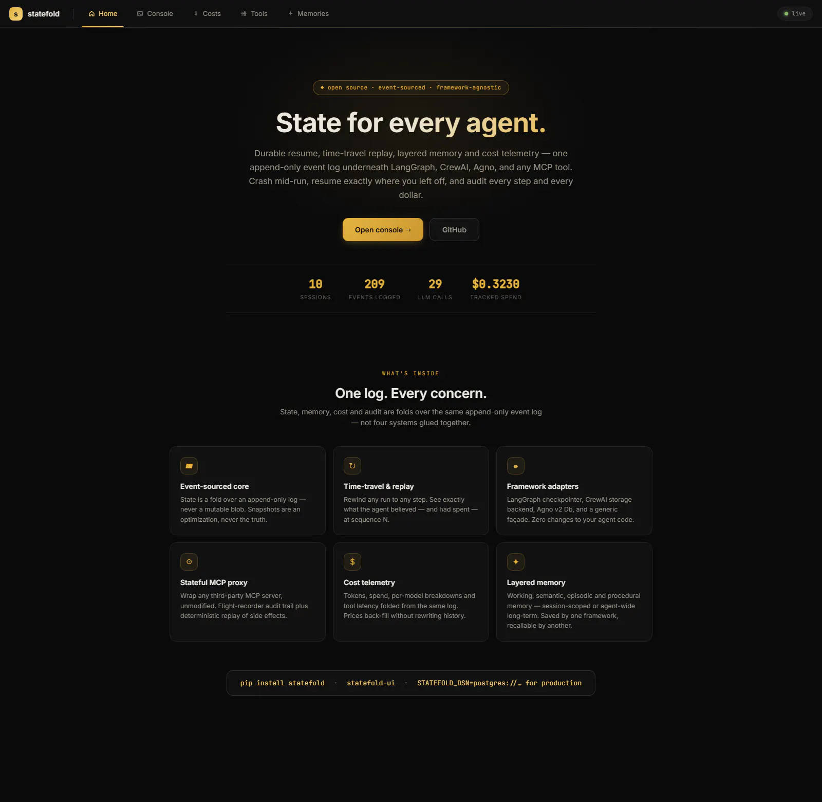 Statefold