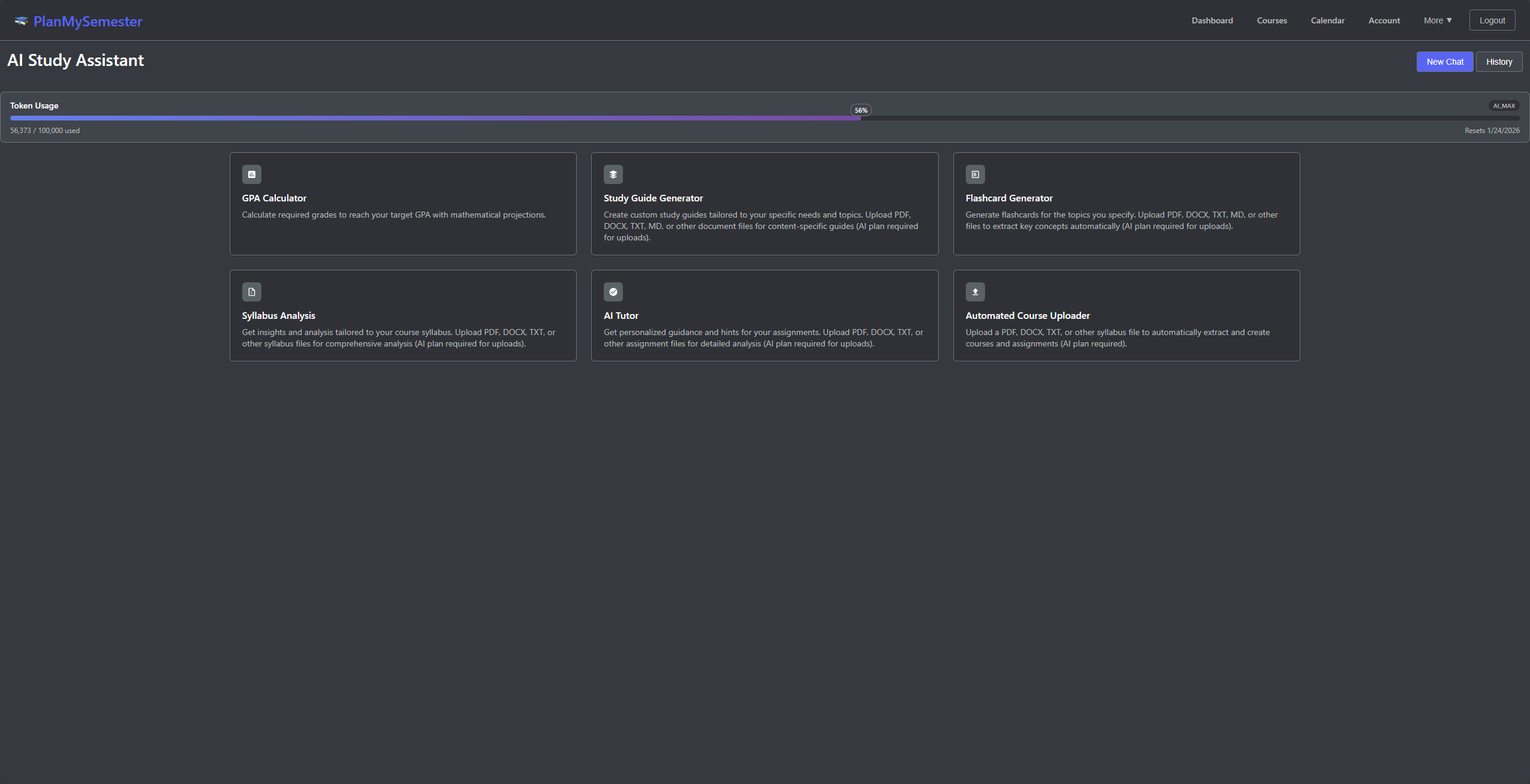 PlanMySemester - Powered by AI - Screenshot 3 showing product features and functionality