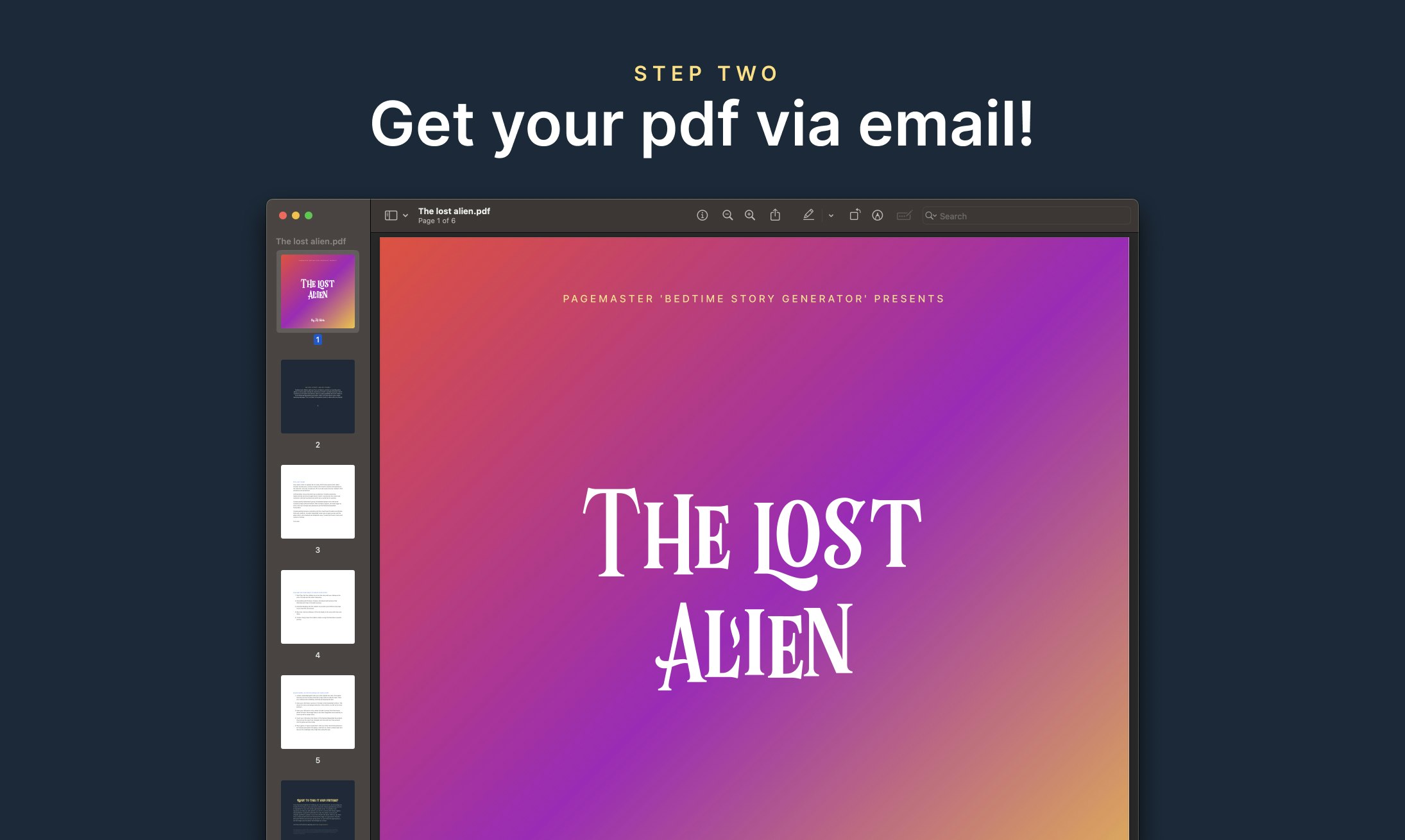 Pagemaster | Bedtime Story Generator gallery image