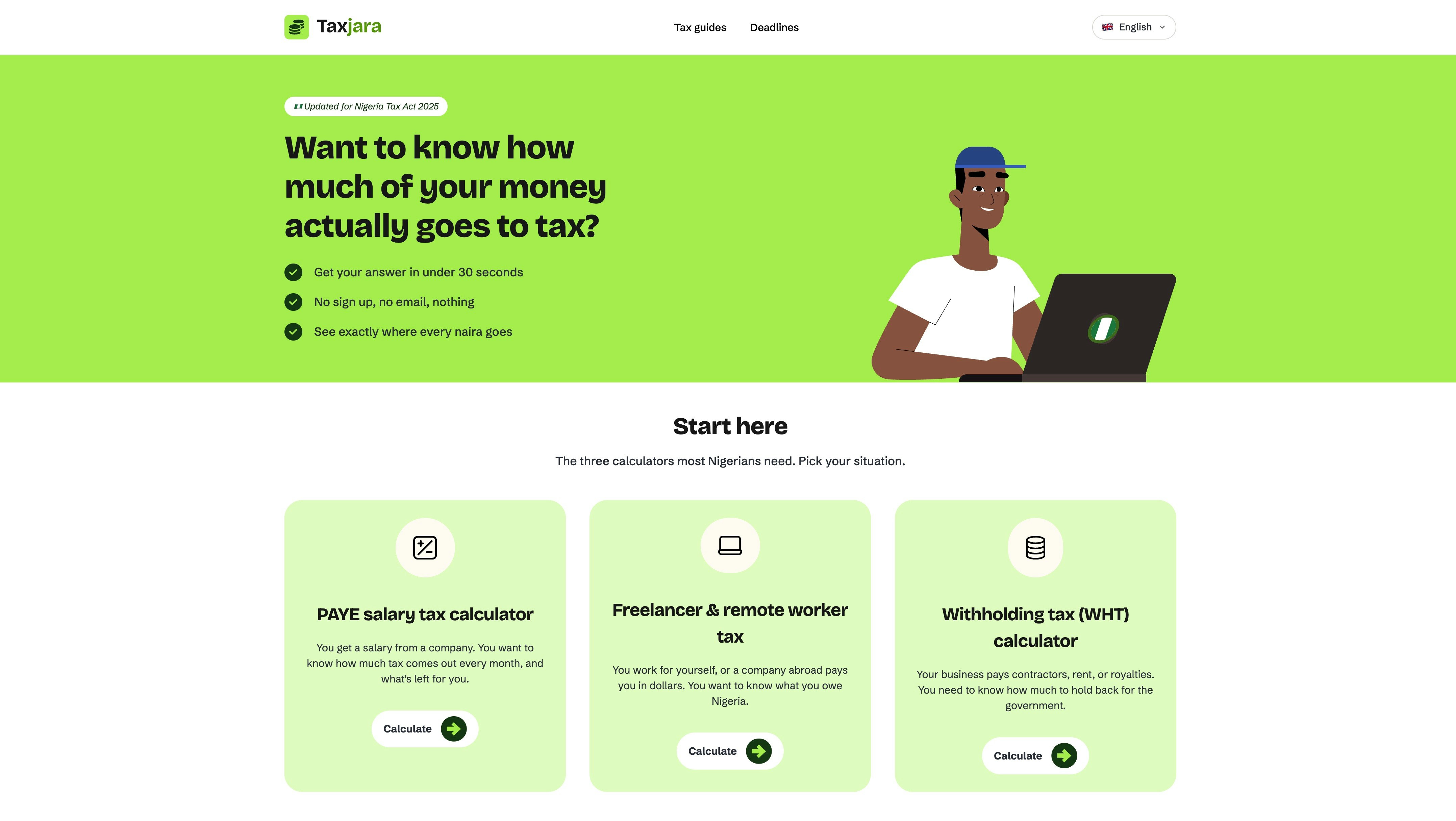 TaxJara - Main product screenshot demonstrating key features and user interface