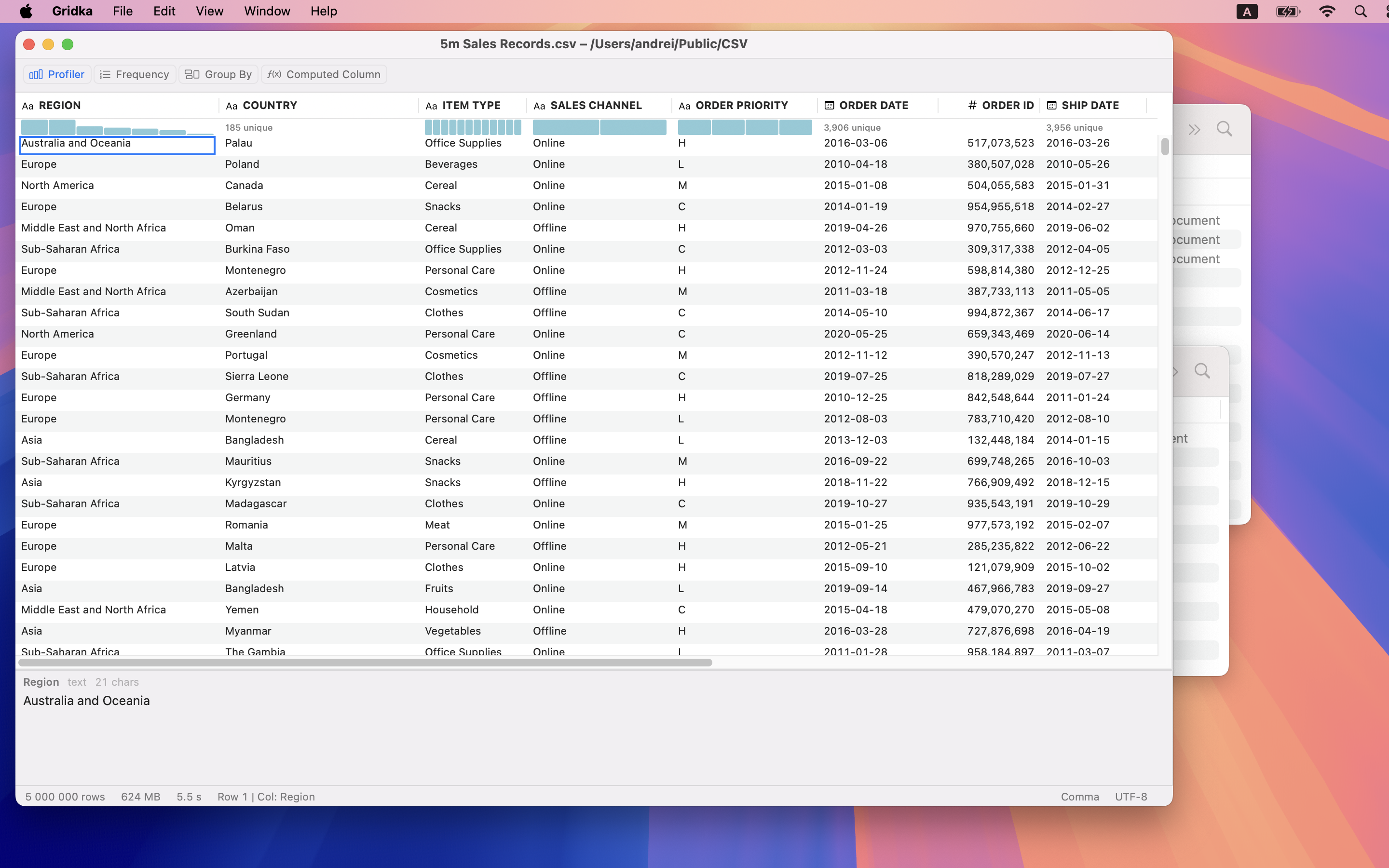 Gridka — Blazing fast CSV viewing gallery image