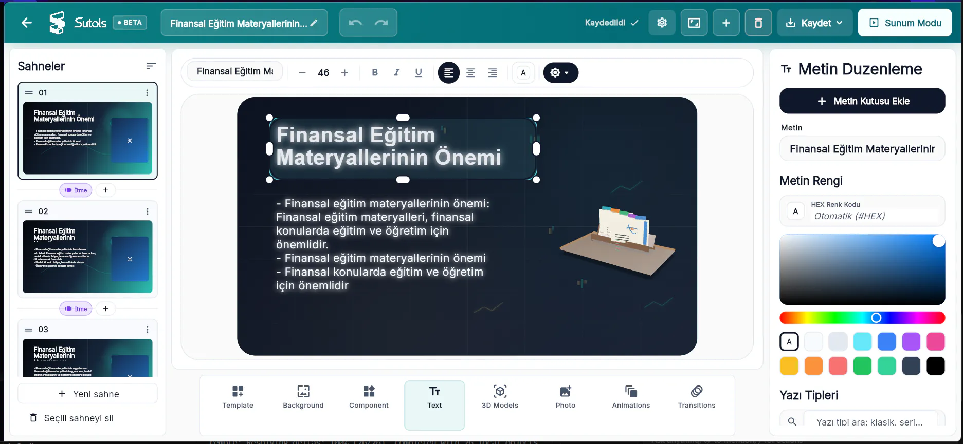 Sutols 3D Ai Slides gallery image