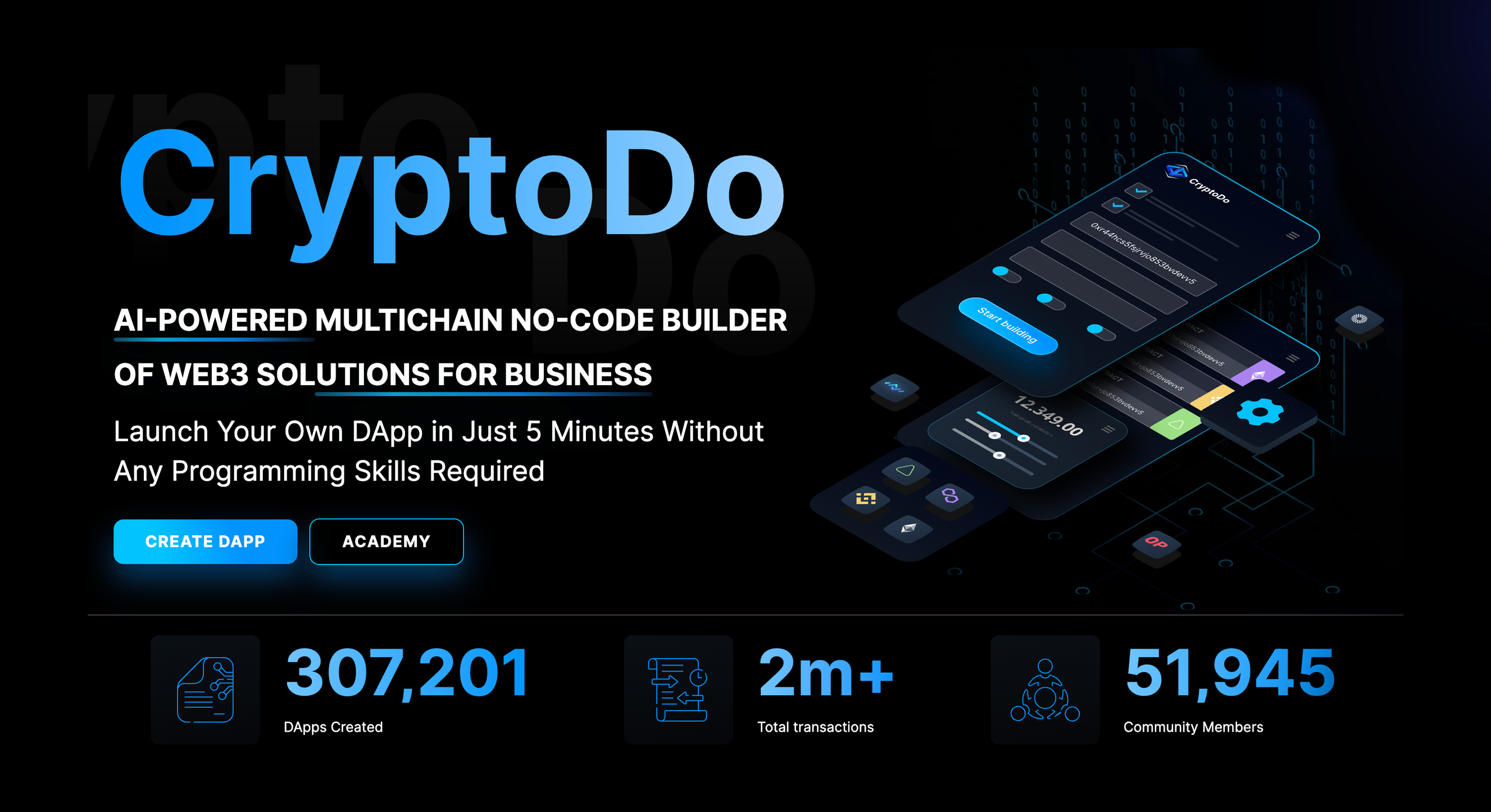 startuptile CryptoDo-Build your web3 app in a few clicks with CryptoDo