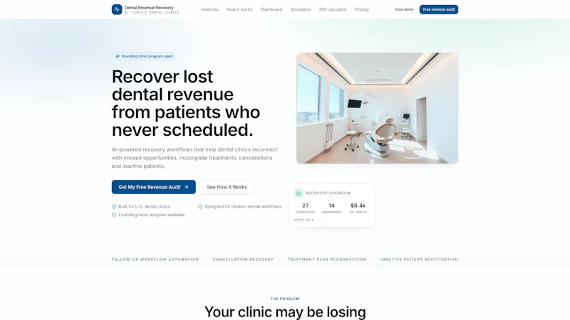 Dental Revenue Recovery AI screenshot 2