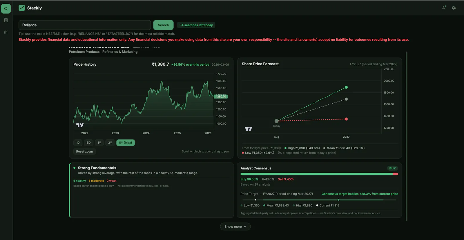Stackly screenshot 2