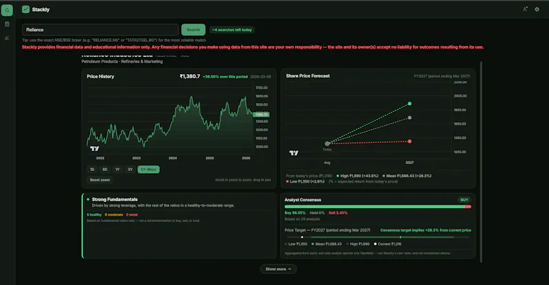 Stackly screenshot 2