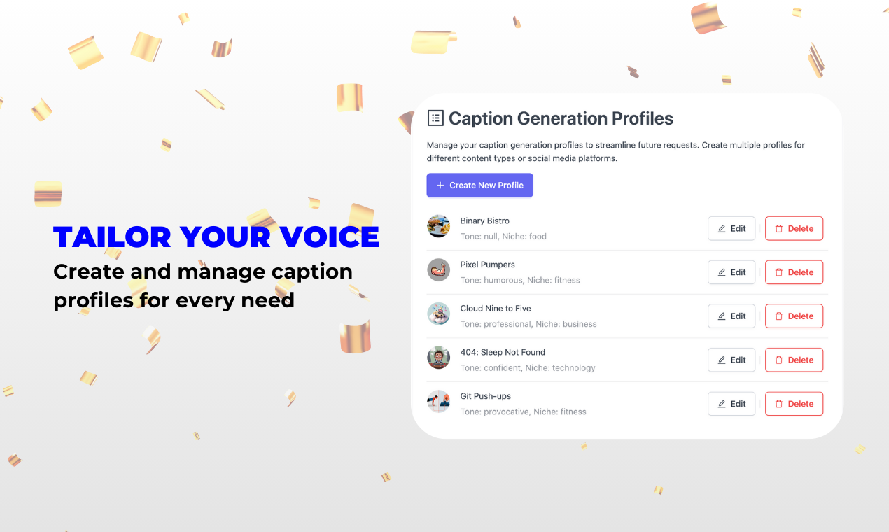 Bijschriftcrafterai - AI-aangedreven Instagram Caption Generator voor makers media 5