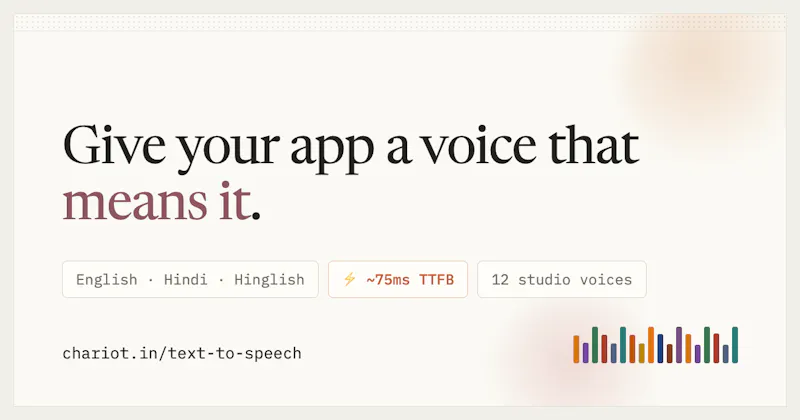 Chariot TTS screenshot 1