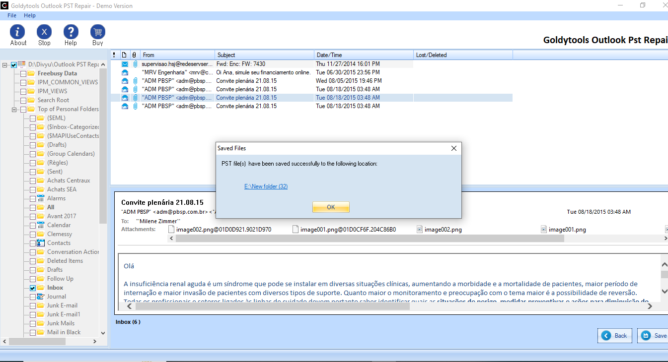 Инструмент ремонта PST Outlook - PST Repair Tool |Goldytools медиа 4