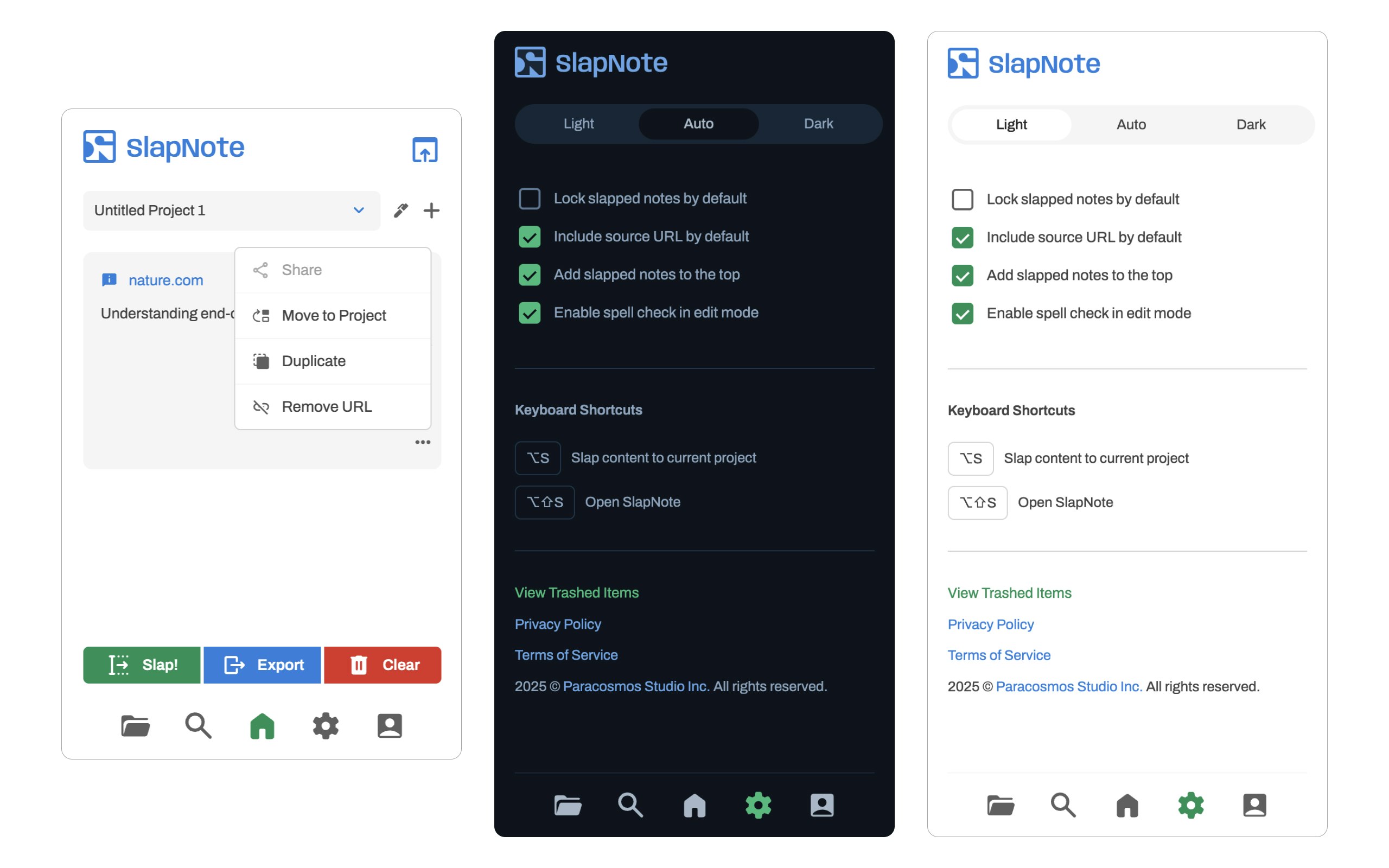 SlapNote - Screenshot 4 showing product features and functionality
