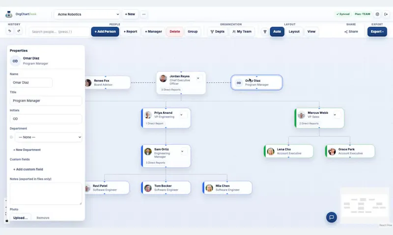 OrgChartDesk screenshot 4