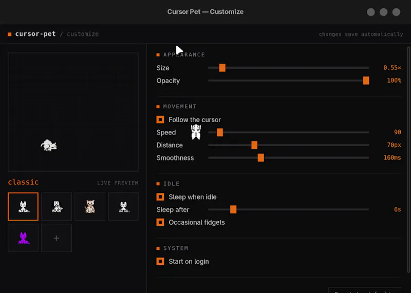 Cursor-pets screenshot 2