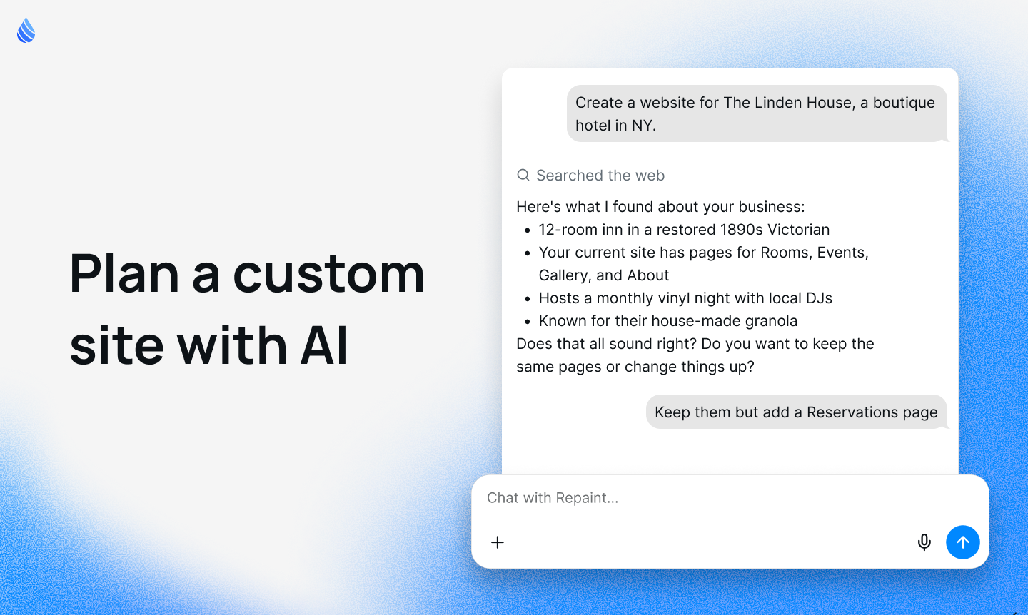 Repaint - Screenshot 2 showing product features and functionality