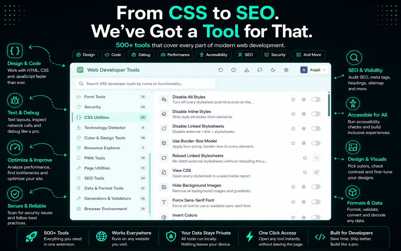Web Developer Tools gallery image