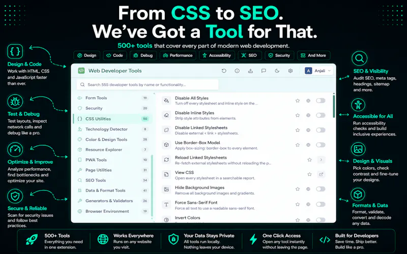 Web Developer Tools screenshot 5