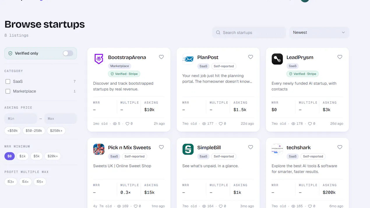 startupstobuy product