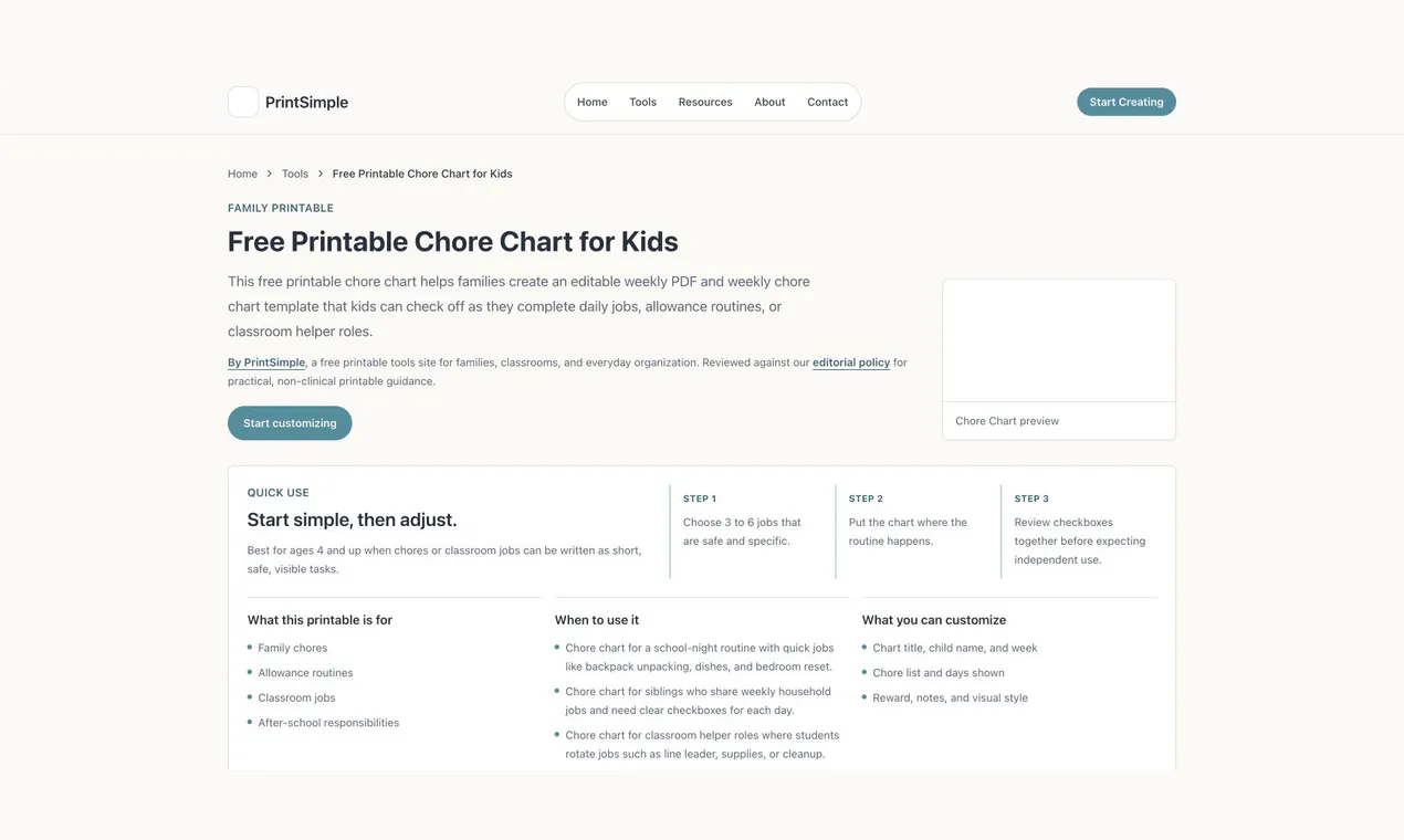 PrintSimple screenshot