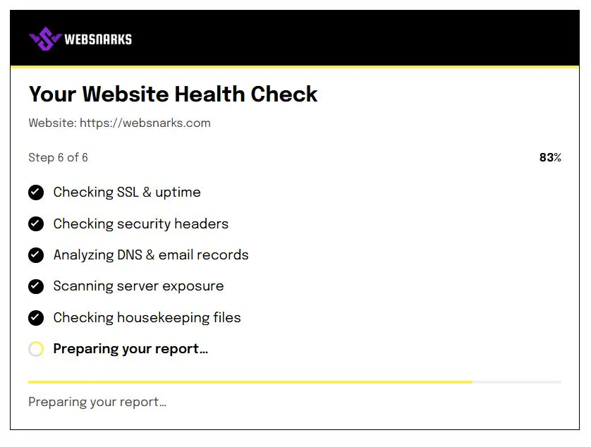 WebSnarks Website Health Checker gallery image