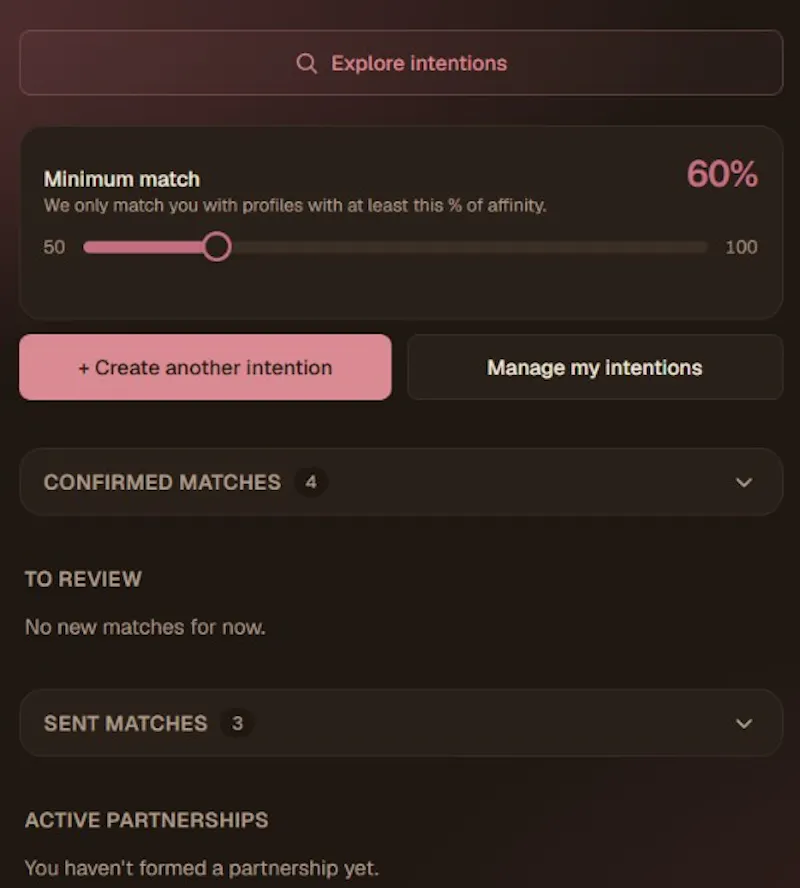 Cofounder Match — find who to build with screenshot 1