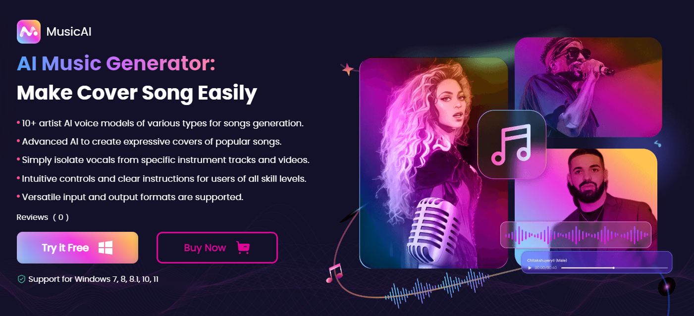 imyfone Musicai - AI Music Generator: crea facilmente Cover Song media 1
