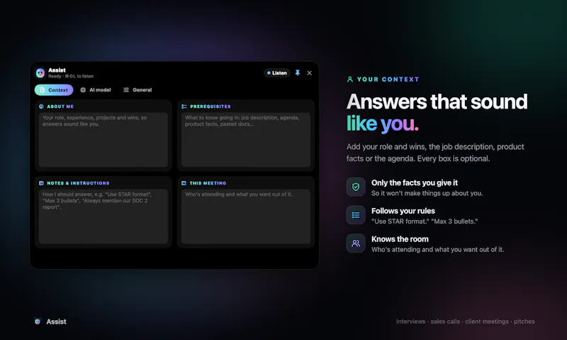 Assist screenshot 7