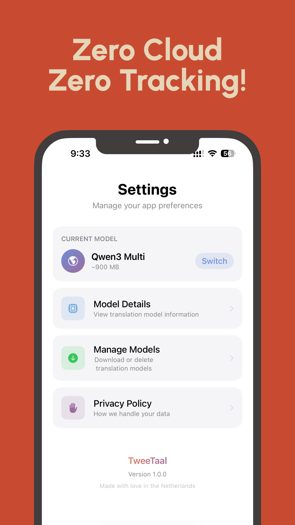 TweeTaal - Screenshot 3 showing product features and functionality