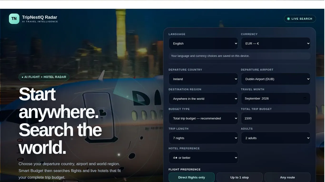 TripNestIQ Radar AI gallery image