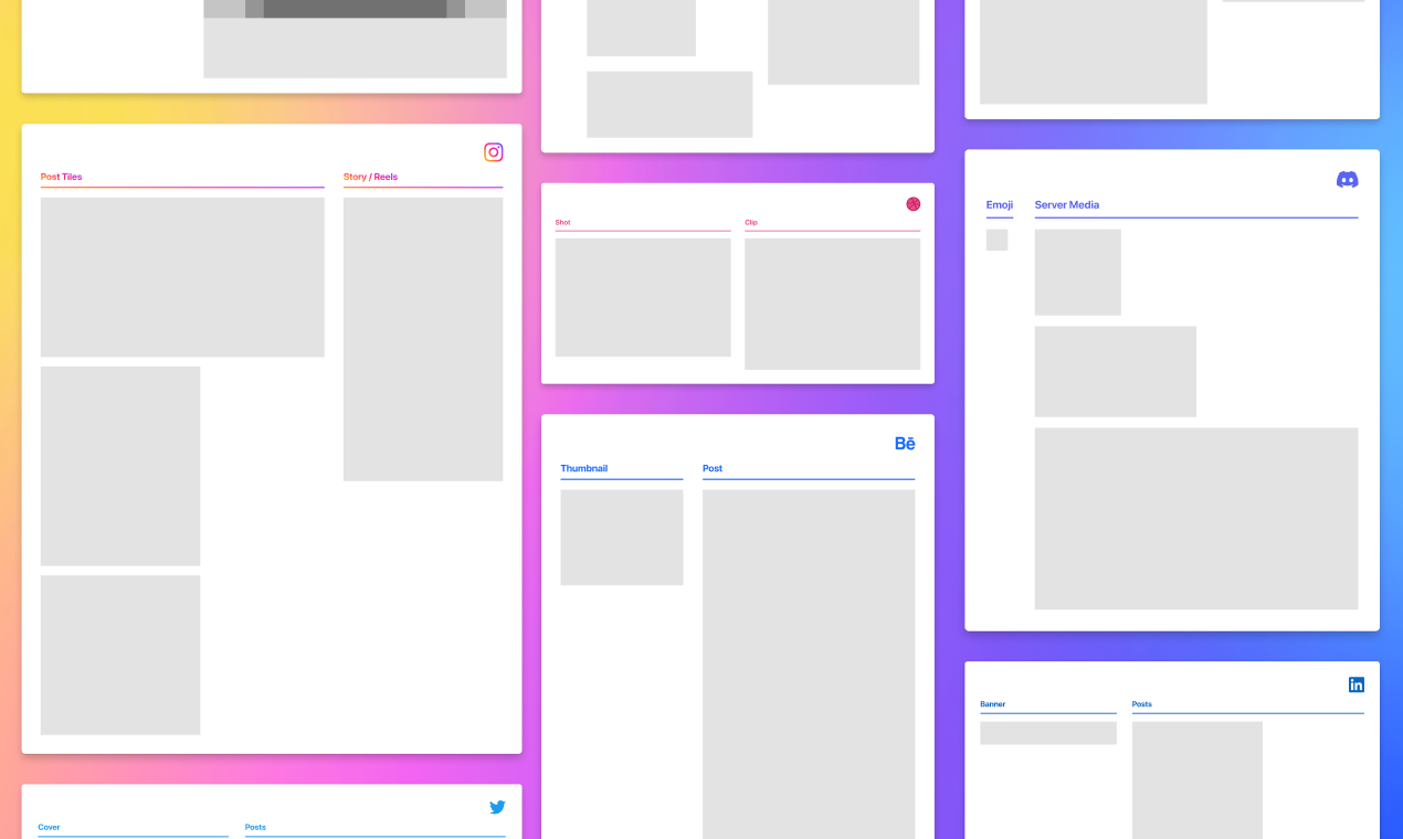 Media Rangka Kerja Media Sosial untuk Figma - Buat media yang berfungsi pada semua platform di Figma 3