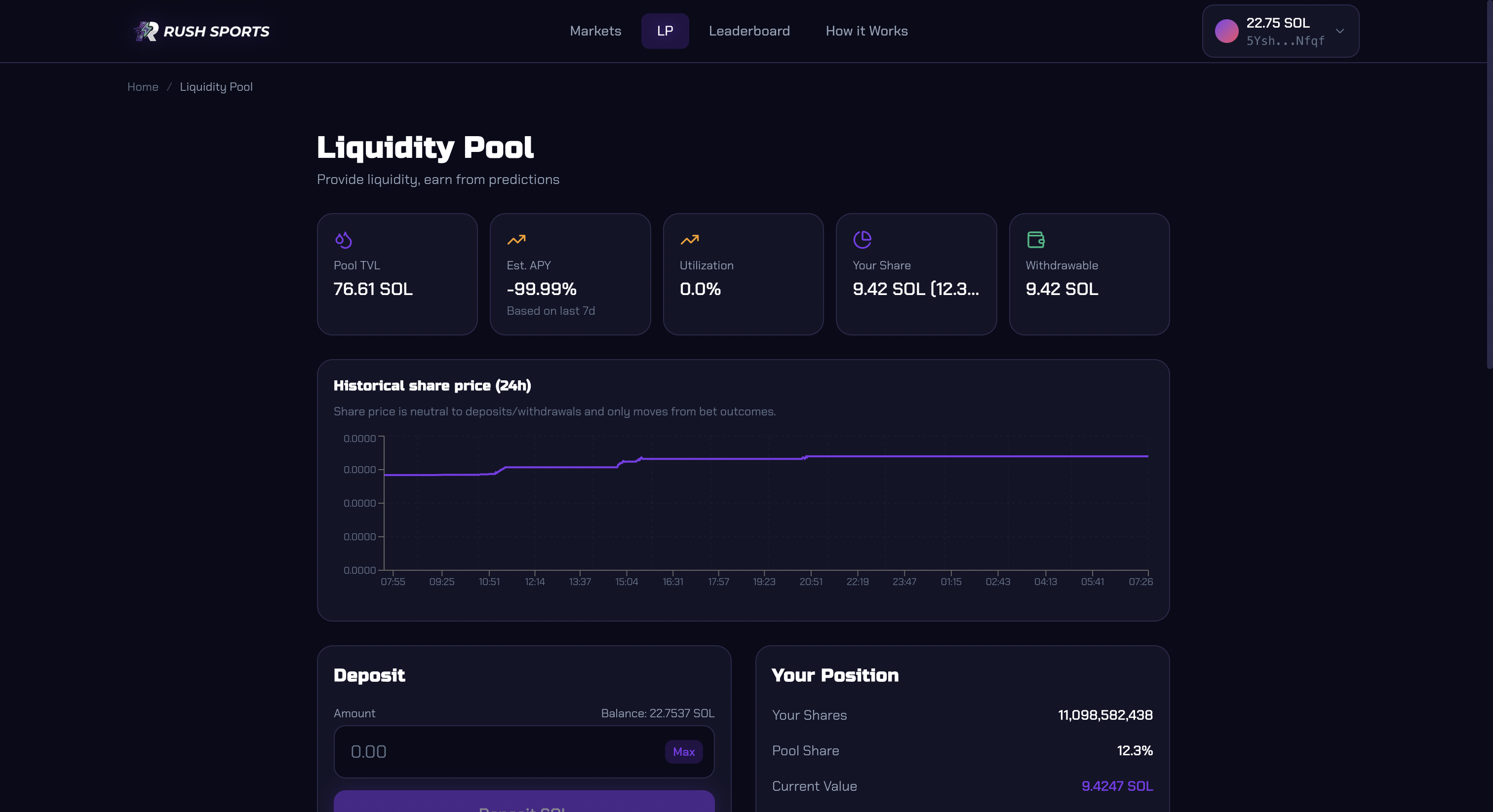 Rush Sports - Screenshot 3 showing product features and functionality