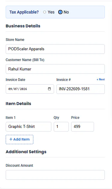 Receipt and Invoice Generator gallery image