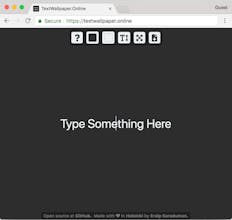 Text Wallpaper Online : The Text Wallpaper Generator gallery image