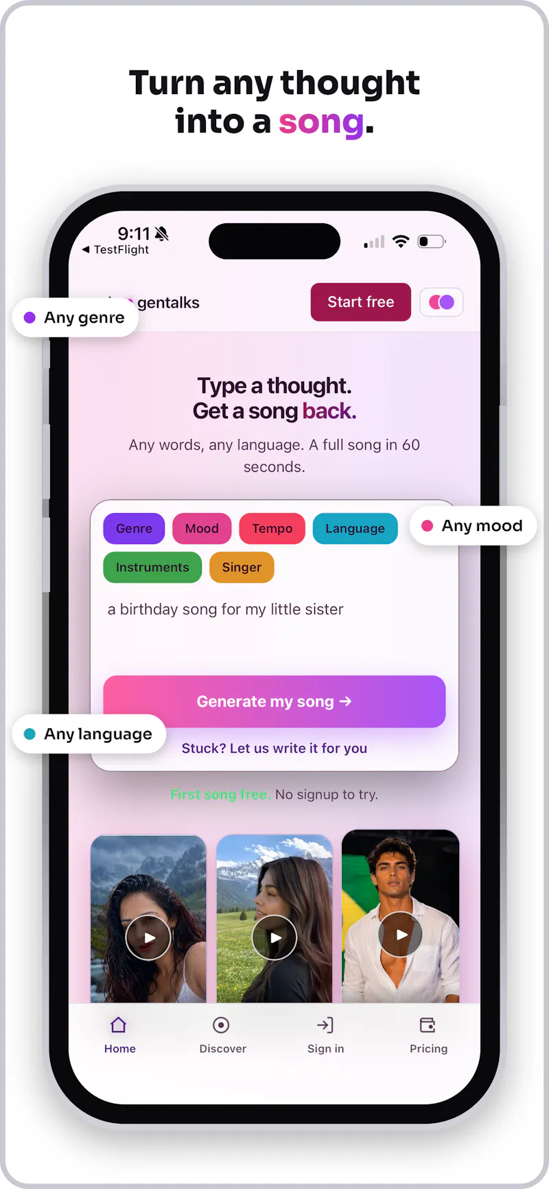 Artist.GenTalks for iOS screenshot 1